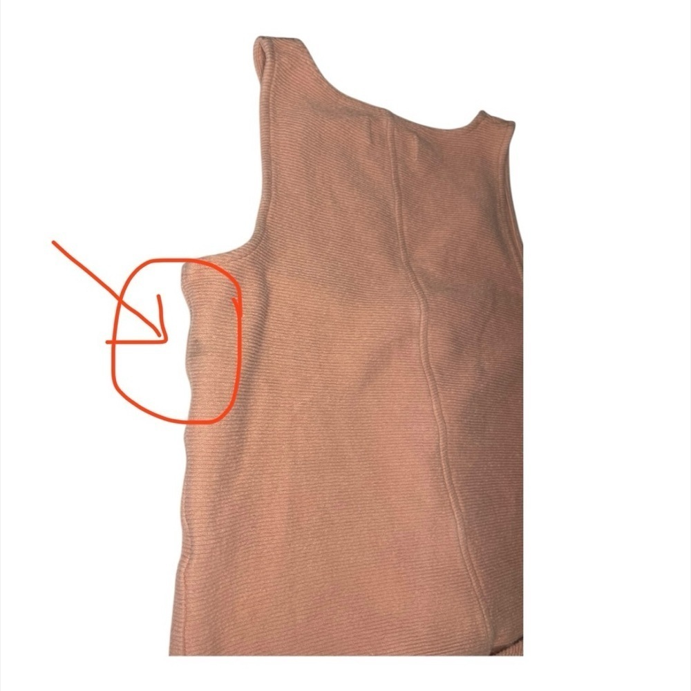 Madewell Blush Pink Button Front Tie Tank Top XS Minimalist Summer - Picture 9 of 9